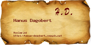 Hanus Dagobert névjegykártya